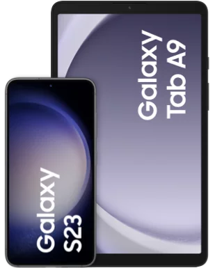 Samsung Galaxy S23 mit Samsung Galaxy Tab A9 WiFi mit Vertrag