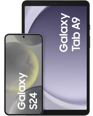Samsung Galaxy S24 mit Tablet Samsung Galaxy Tab A9 mit Vertrag